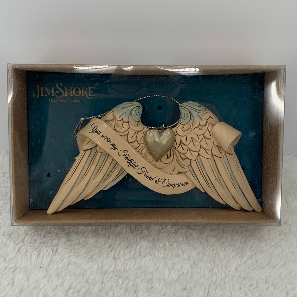Jim Shore Angel Wings Ornament Pet Bereavement Faithful Companion New Enesco